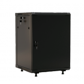 Шкаф настенный 19-дюймовый (19"), 12U, 662x600х600мм, металлическая передняя дверь с замком, две боковые панели, с возможностью установки на ножки