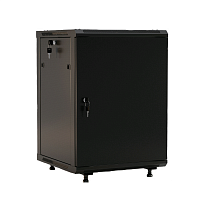 Шкаф настенный 19-дюймовый (19"), 12U, 662x600х600мм, металлическая передняя дверь с замком, две боковые панели, с возможностью установки на ножки