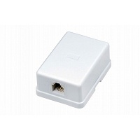 Телефонная розетка 1 гн. RJ-14(6P-4C), внешняя (50 шт/уп)  REXANT