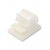 Самоклеящаяся площадка для кабеля с рег. заж. 21.5x17мм, диам. 9-13мм (100 шт)