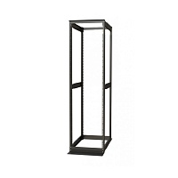 Открытая стойка 19-дюймовая (19"), 42U, высота 2070 мм, двухрамная, ширина 550 мм, глубина регулируется 600-850 мм, цвет черный (RAL 9005)