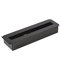DIN рейка в корпусе 19" 3U-Ч чёрная ССД