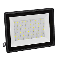 Прожектор СДО 06-100 светодиодный черный IP65 6500 K IEK