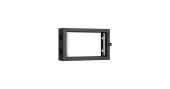 Пристенная поворотная секция NIKOMAX 19", 6U, Ш600хВ370хГ156мм, 1 пары L-образных монтажных направляющих, черный RAL 9005.