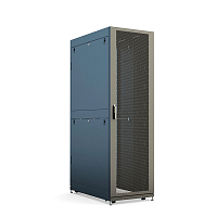 Шкаф телеком. напольный серверный ЦОД 19",42U(800x1200) , ШТ-НП-СЦД-42U-800-1200-П2П передняя дверь перфорированная,задняя перф.двойная. RAL9005