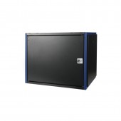 Шкаф настен. 19", 9U 600х600, дв. мет, чер.
