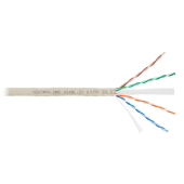 Кабель NIKOMAX U/UTP 4 пары, Кат.6a (Класс Eа), тест по ISO/IEC, 500МГц, одножильный, BC (чистая медь), 23AWG (0,57мм), полимерный материал нг(А)-LSLT