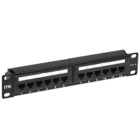 ITK 1U патч-панель кат.5E UTP 12 портов 10" Dual IDC