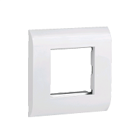 ITK Лицевая рамка для мод. Mosaic 80х80мм мет. суппорт бел.