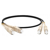 Патч-корд волоконно-оптический (шнур) MM 50/125, SC-SC, 2.0 мм, duplex, LSZH, 50 м, черный