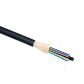 Кабель волоконно-оптический 50/125 (OM3) многомодовый, 24 волокна, плотное буферное покрытие (tight buffer), внутренний/внешний,  LSZH, черный