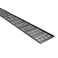 Перфорированный вертикальный кабельный организатор-лоток 150х9 мм, высотой 979 мм, для шкафа высотой 22U, черный