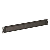Кабельный ввод с щеточным буртиком 19" 1U RAL9005