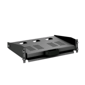 Полка выдвижная для клавиатуры 2U 300мм RAL9005