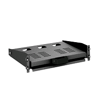 Полка выдвижная для клавиатуры 2U 300мм RAL9005