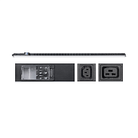 Блок розеток для 19" шкафов, вертикальный, 10 розеток IEC 320 C19, 20 розеток IEC 320 C13, 32А, автомат защиты, алюминие