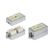 Проходной адаптер (coupler), Dual IDC, категория 5e, 4 пары, экранированный