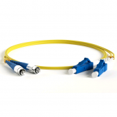 Патч-корд волоконно-оптический (шнур) SM 9/125 (OS2), FC/UPC-LC/UPC, 2.0 мм, duplex, LSZH, 1 м