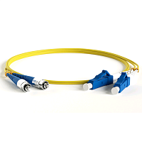 Патч-корд волоконно-оптический (шнур) SM 9/125 (OS2), FC/UPC-LC/UPC, 2.0 мм, duplex, LSZH, 1 м