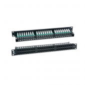 Патч-панель высокой плотности 19", 1U, 48 портов RJ-45, категория 6, Dual IDC