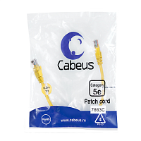 Патч-корд U/UTP, категория 5е, 2xRJ45/8p8c, неэкранированный, желтый, LSZH, 0.3м