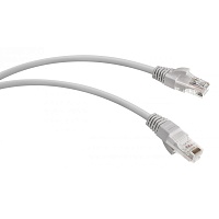 Патч-корд U/UTP, категория 5е, 2xRJ45, неэкранированный, серый, LSZH, 0.5м