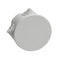 Коробка КМ41237 распаячная для о/п d75х40 мм IP44 (RAL7035, 4 гермоввода)