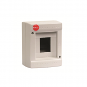 Щиток настенный, ral 7035, без крышки, 4мод.