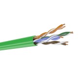 Кабель кат.5е, 4 пары U/UTP, жила 0,51 (+/- 0,01), PVCLS нг(А)-LSLTx, зеленый, коробка 305