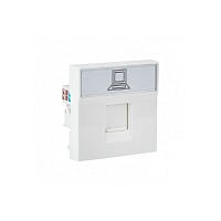 Розетка RJ45 кат. 5e, 2 модуля EKF