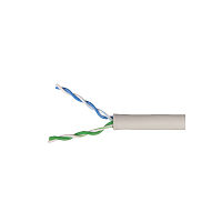 ITK Витая пара U/UTP кат.5E 2х2х24AWG solid LSZH нг(А)-HF серый (500м)