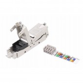 Проходной адаптер (coupler), категория 6A, полный экран, IDC