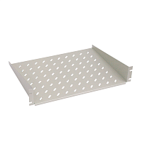 Полка угловая 1U x 446 x 350 мм (до 6 кг), цвет серый (RAL 7035)