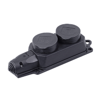 РБ32-1-0м Розетка (колодка) двухместная ОМЕГА IP44 IEK