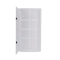 Шкаф настенный с передними петлями, для скрытого монтажа, 28"(711.2) x 365.1 х 100.6 мм (ВхШхГ), белый