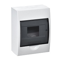 Корпус пластиковый ЩРН-П-6 черн. прозр. дверь IP41 GENERICA