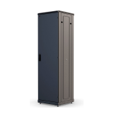 Шкаф телекоммуникационный напольный 19", 42U(600x600), ШТ-НП-М-42U-600-600-М-Ч, передняя дверь металл, черный ССД