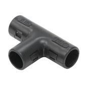 Тройник открывающийся TI25G IEK черный (5 шт/комп)