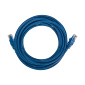 Шнур коммутационный патч-корд U/UTP, CAT 6, RJ45-RJ45, 26AWG, LSZH, синий, 5м REXANT
