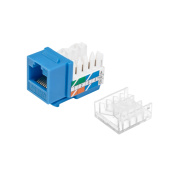 Модуль коммутационный типа Keystone, UTP, Кат.5e, 90°, цвет синий