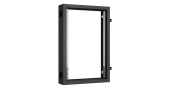 Пристенная поворотная секция NIKOMAX 19", 18U, Ш600хВ904хГ156мм, 1 пары L-образных монтажных направляющих, черный RAL 9005.