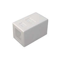 Корпус розетки для модуля Keystone, 1 порт, белый 