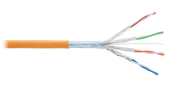 Кабель NIKOLAN F/FTP 4 пары, Кат.6a (Класс Eа), тест по ISO/IEC, 500МГц, одножильный, BC (чистая медь), 23AWG (0,56мм), внутренний, LSZH нг(А)-HFLTx, 