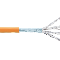 Кабель NIKOLAN F/FTP 4 пары, Кат.6a (Класс Eа), тест по ISO/IEC, 500МГц, одножильный, BC (чистая медь), 23AWG (0,56мм), внутренний, LSZH нг(А)-HFLTx, 