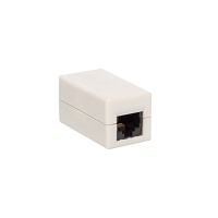 Адаптер проходной TERACOM Cat.5E неэкранированный RJ45-RJ45 белый