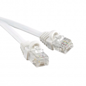 Патч-корд телефонный, molded (литой), 2 м, белый