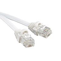 Патч-корд телефонный, molded (литой), 2 м, белый