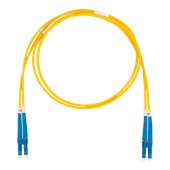 Шнур оптический коммутационный (патч-корд), LC-LC, дуплекс (duplex) OS2, нг(А)-HF, желтый, 5,0 м