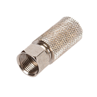 Коннектор NETLAN F-типа для коаксиальных кабелей RG11, без пина, накручивающийся, металлик, уп-ка 100 шт.