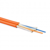 Кабель волоконно-оптический 50/125 (OM2) многомодовый, 2 волокна, duplex, zip-cord, плотное буферное покрытие